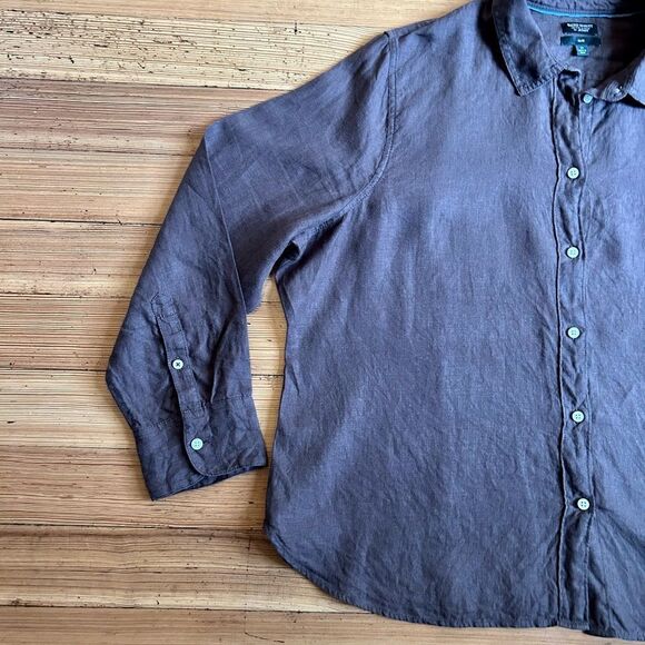 J. Crew slim fit Baird McNutt Irish Linen shirt. Size 22. - Picture 8 of 12